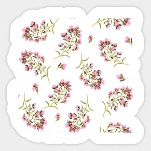 oregano floral pattern Sticker